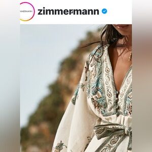 zimmermann  look a like tag missing (A101) small stain shown in photo